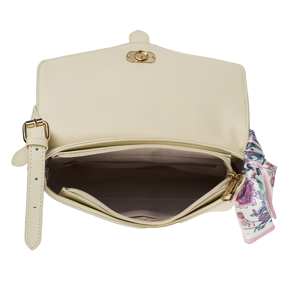 Bolso LB Tipo Bandolero Suzeth Crema