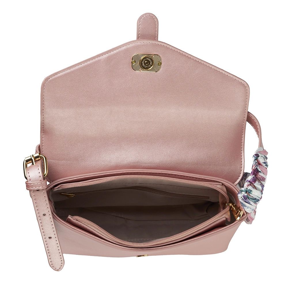 Bolso LB Tipo Bandolero Suzeth Rosa Nacarado