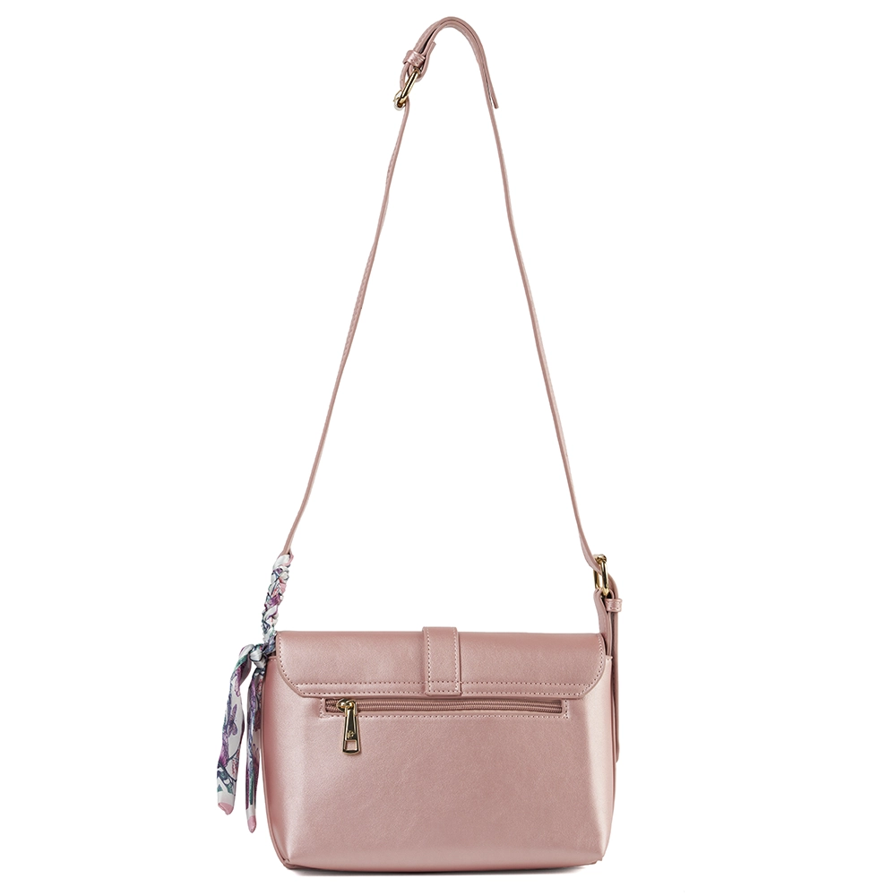 Bolso LB Tipo Bandolero Suzeth Rosa Nacarado