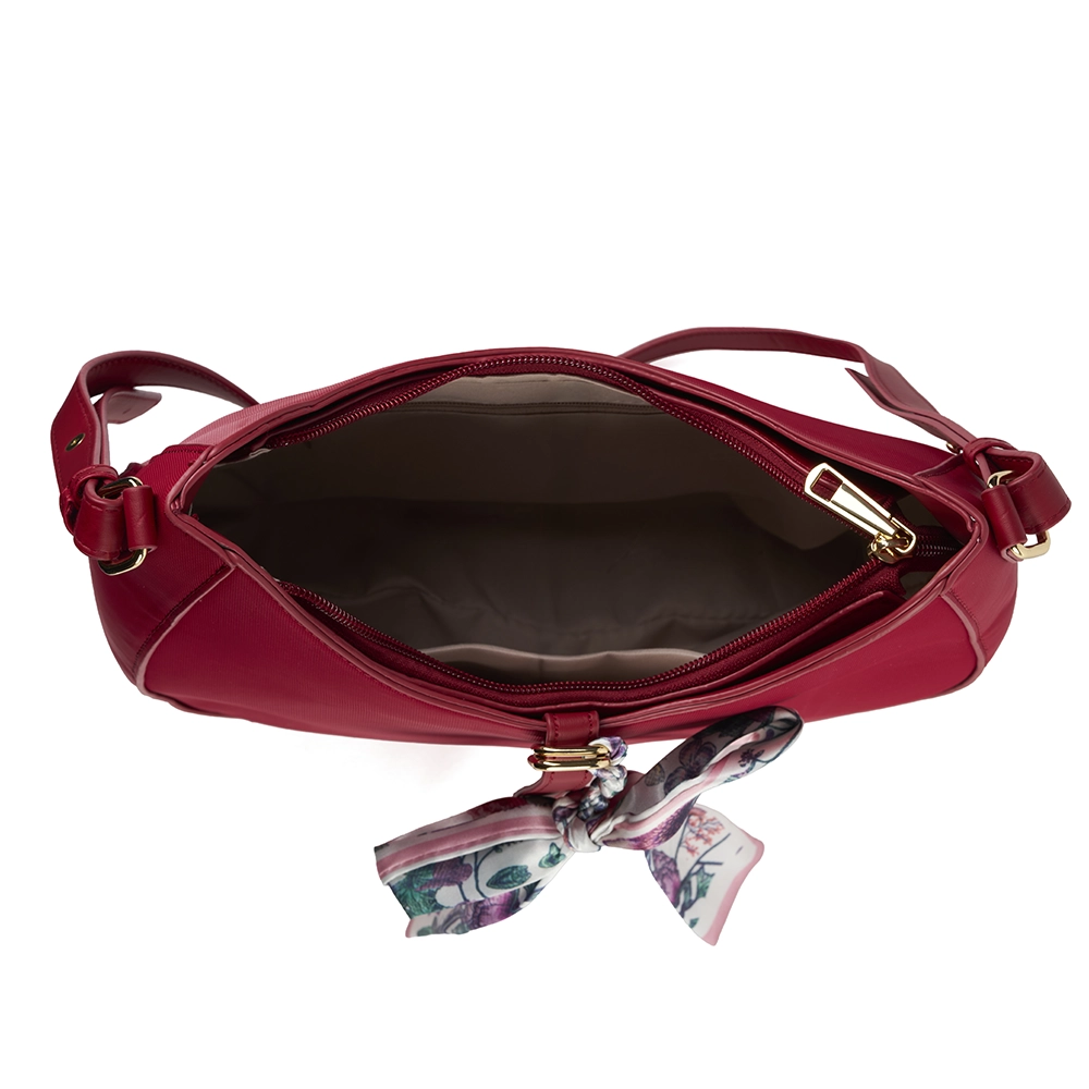 Bolso LB Tipo Baguette Alejandra Burgundy