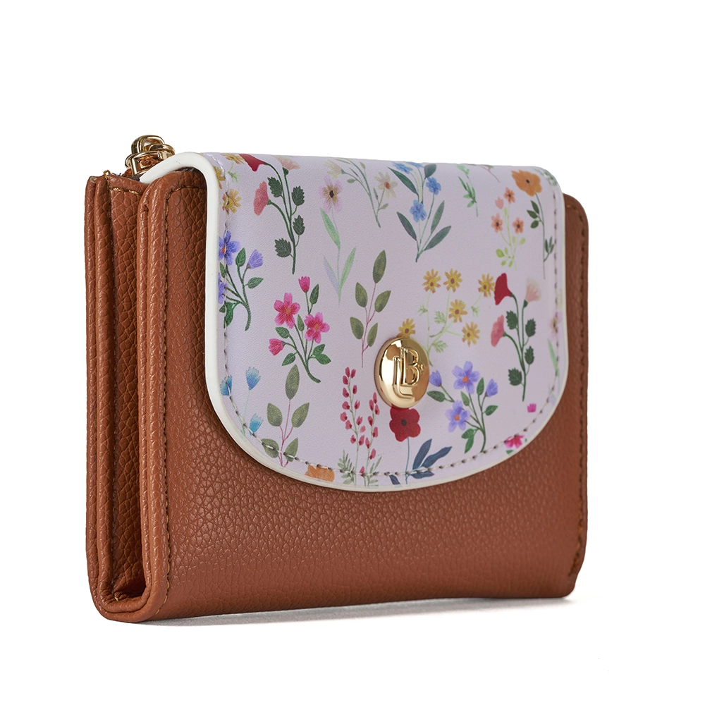 Billetera Pequeña Para Dama Damaris Café