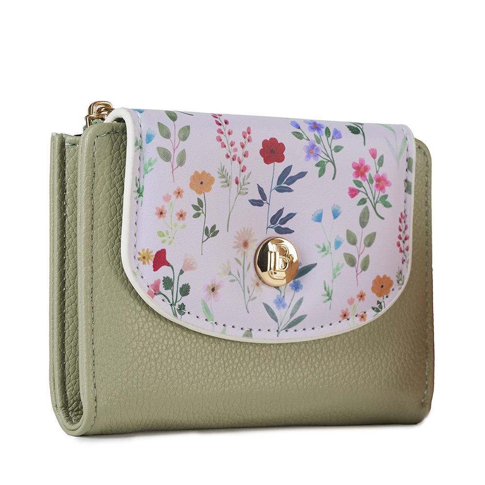 Billetera Pequeña Para Dama Damaris Verde Aqua