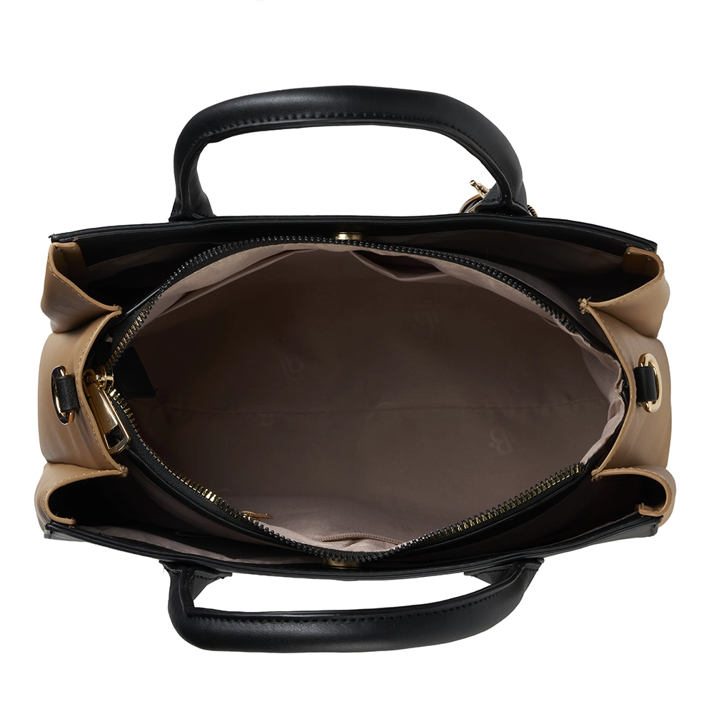 Bolso LB Tipo Tote Aria Negro Camel