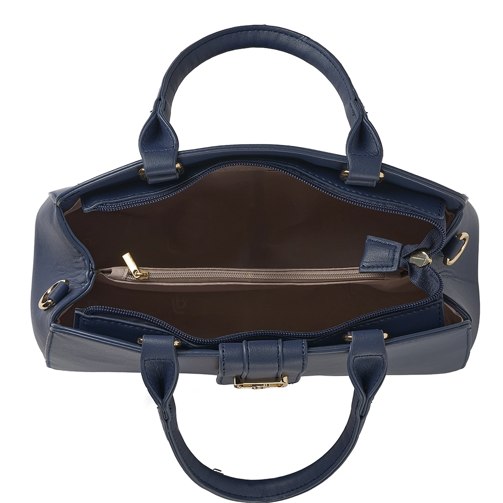 Bolso LB Tipo Satchel Jazmin Azul