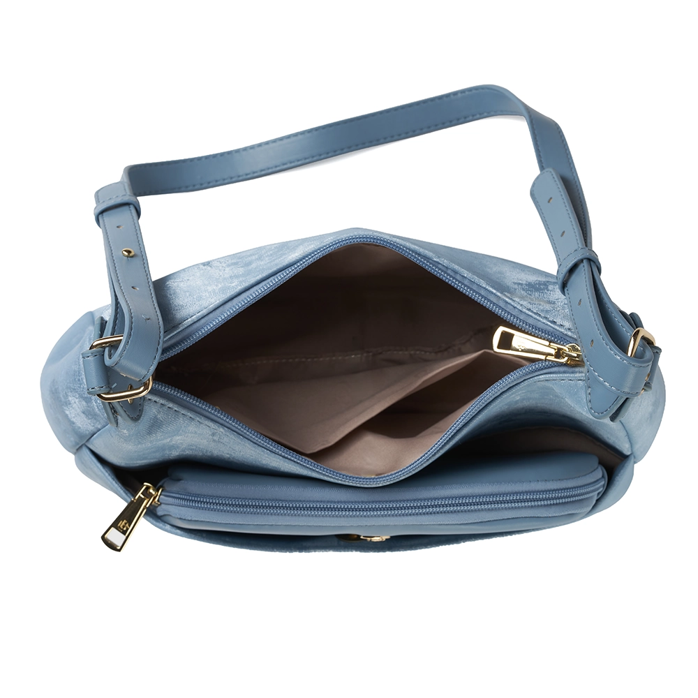 Bolso LB Tipo Hobo Caeli Celeste