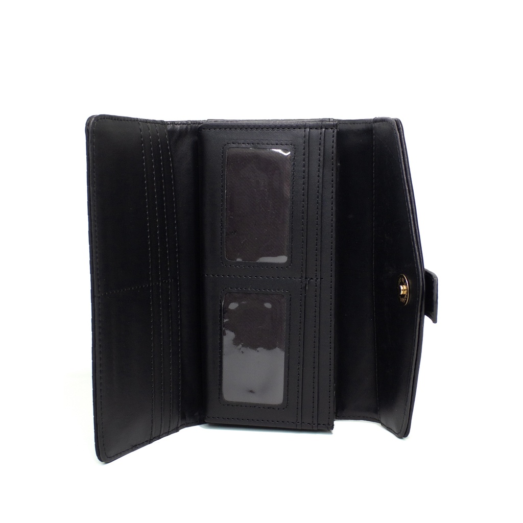 Billetera Grande LB Para Mujer Mayana Negro
