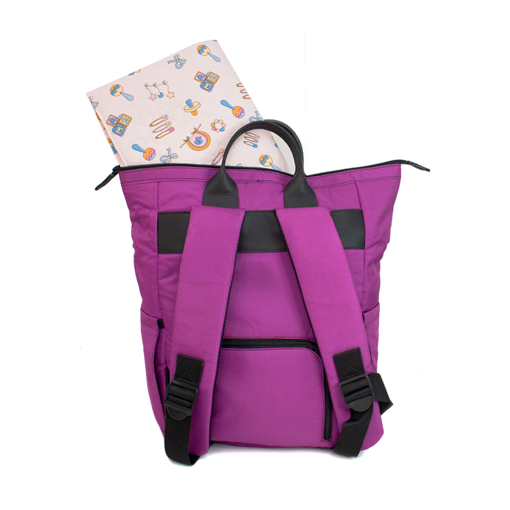 MOCHILA PAÑALERA REEBAG YTC UVA