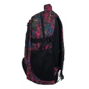Mochila Nicks Club Floreada Negra