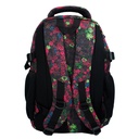 Mochila Nicks Club Floreada Negra