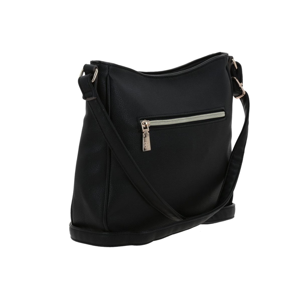 Bolso Tipo Bandolero Negro Madison Malana