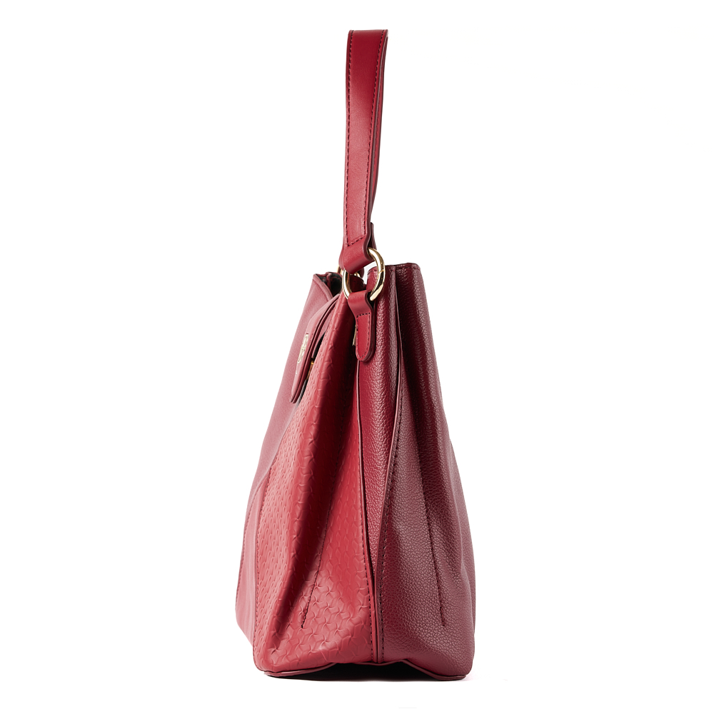 Bolso LB Tipo Hobo Georgina Burdeos