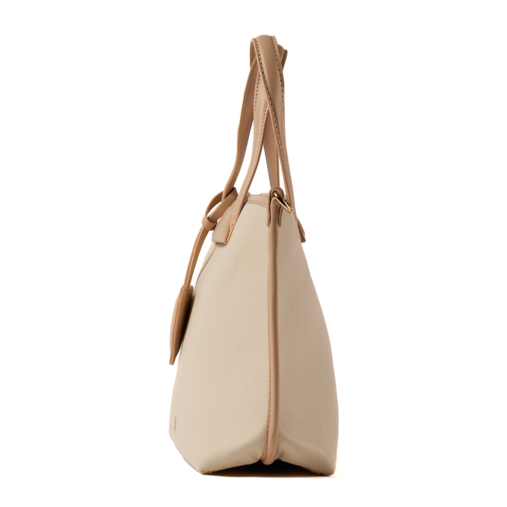 Bolso LB Tipo Satchel Violeta Beige