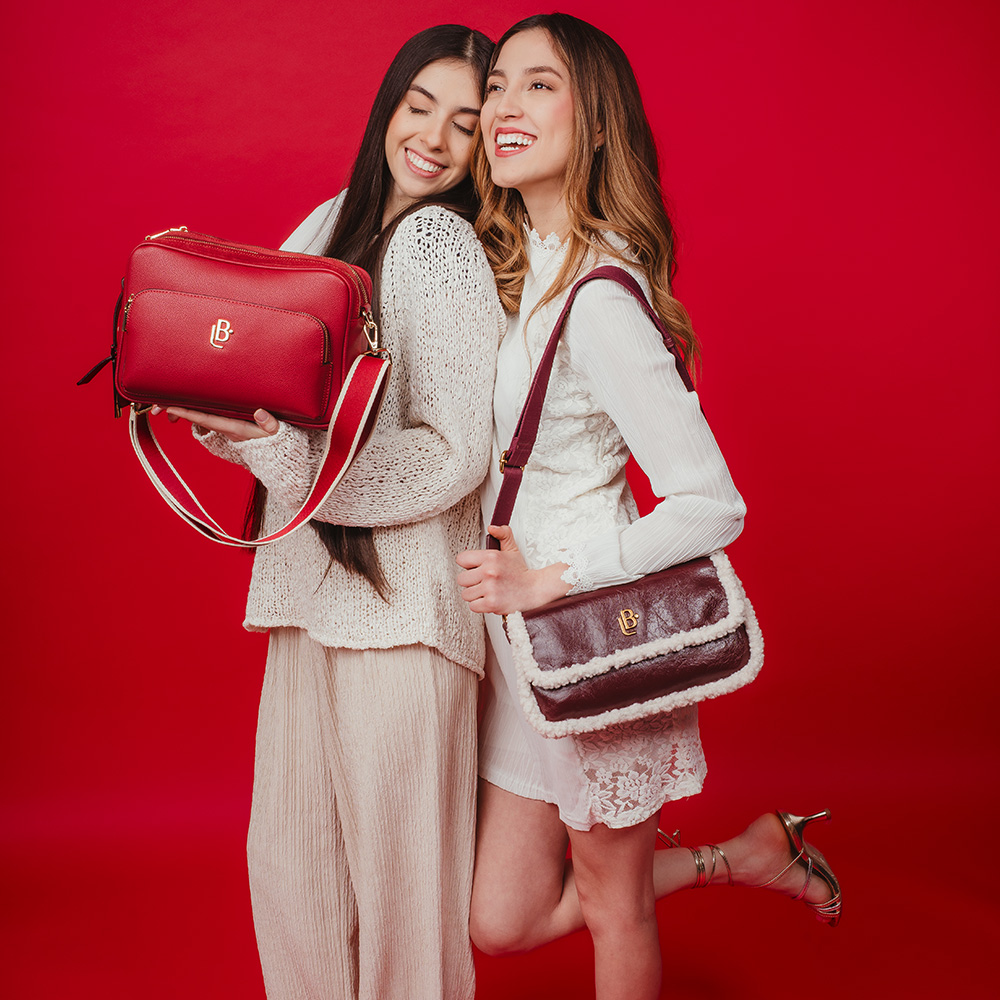 Bolso LB Tipo Bandolera Sara Burdeos