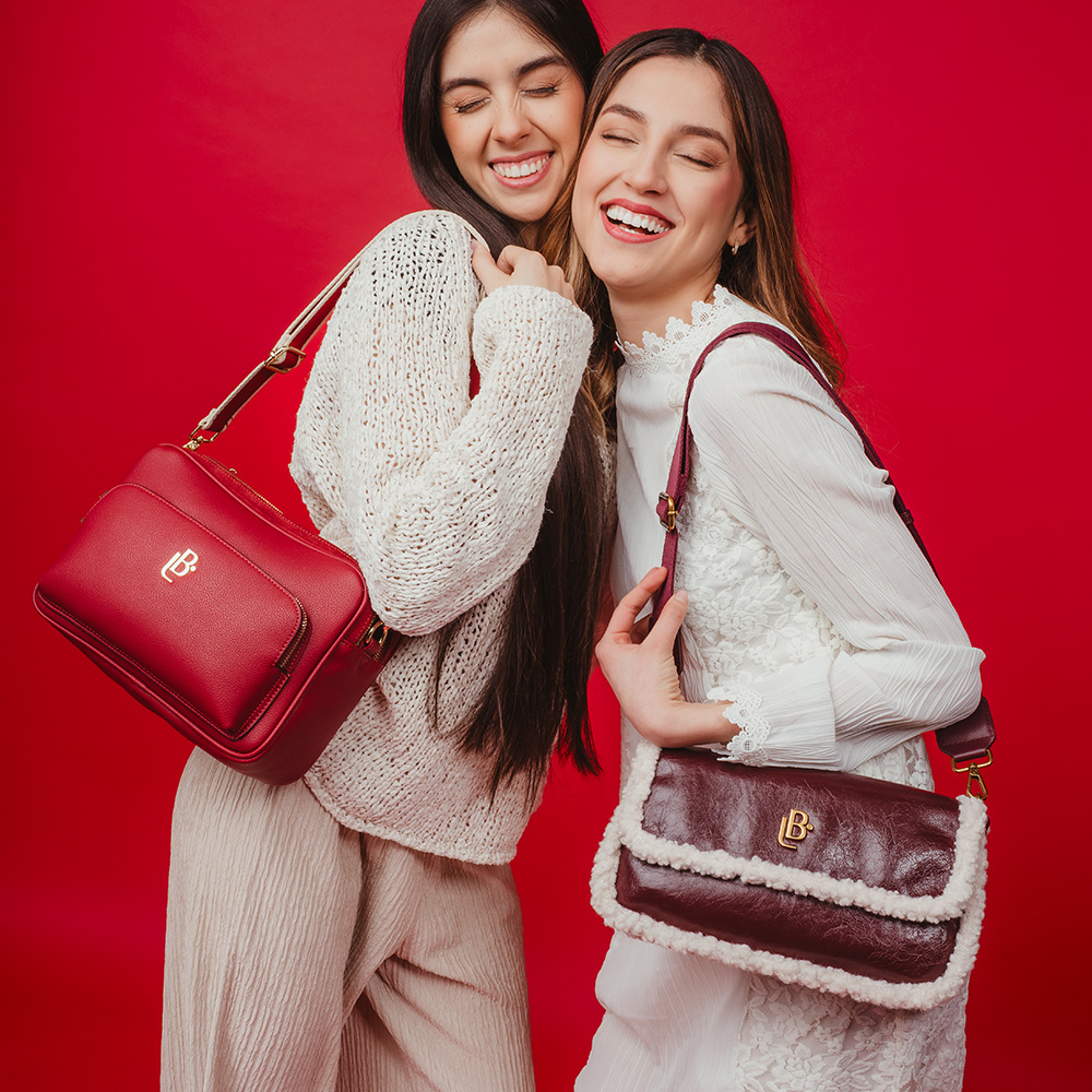 Bolso LB Tipo Bandolera Sara Burdeos