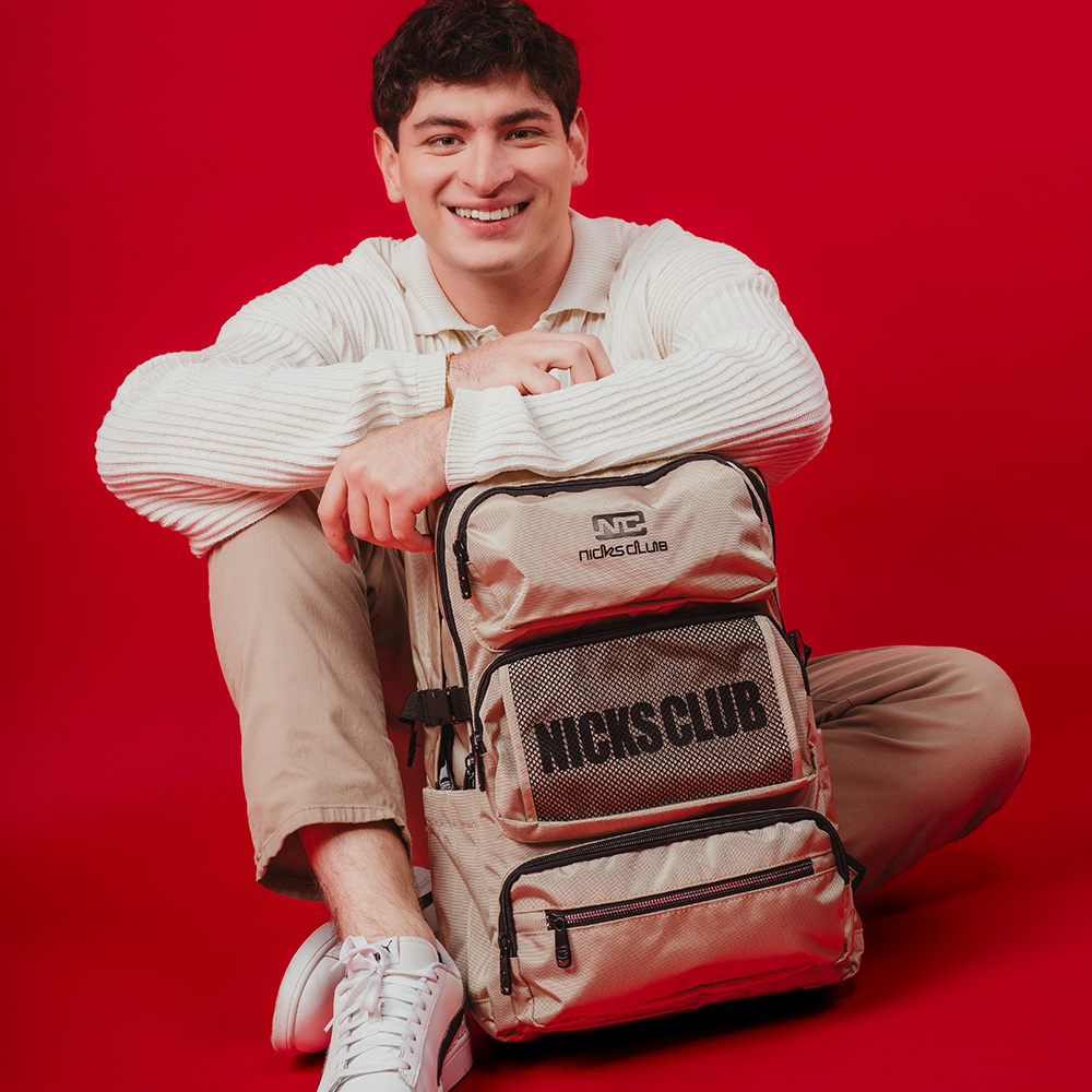 Mochila Nicks Club Beige Prime Cargo 17"