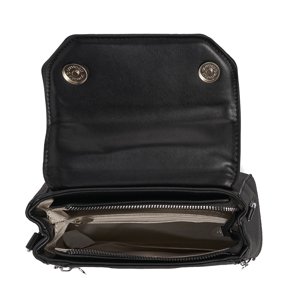 Bolso Tipo Bandolero Madelin Negro
