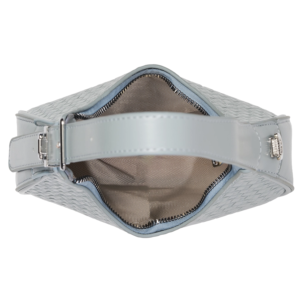 Bolso Madelin Tipo Baguette Jury Celeste