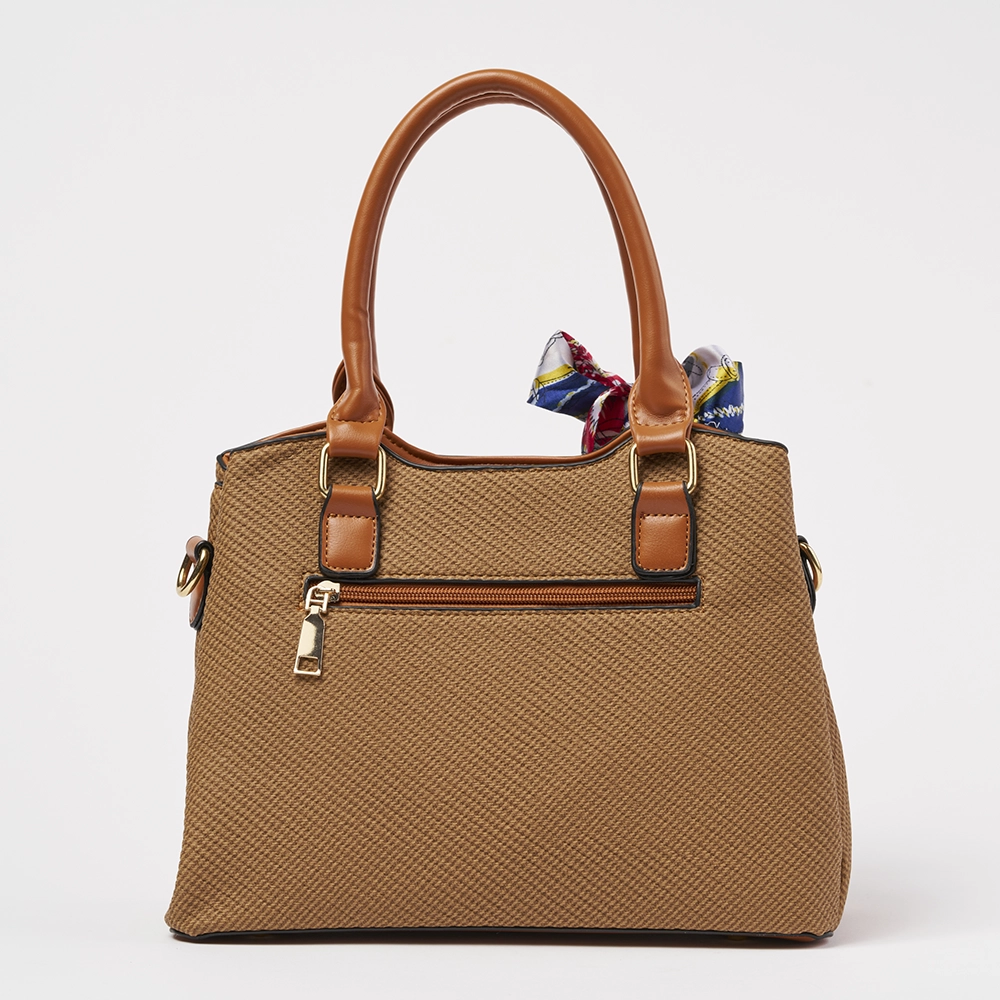 Bolso Madelin Tipo Satchel Camel