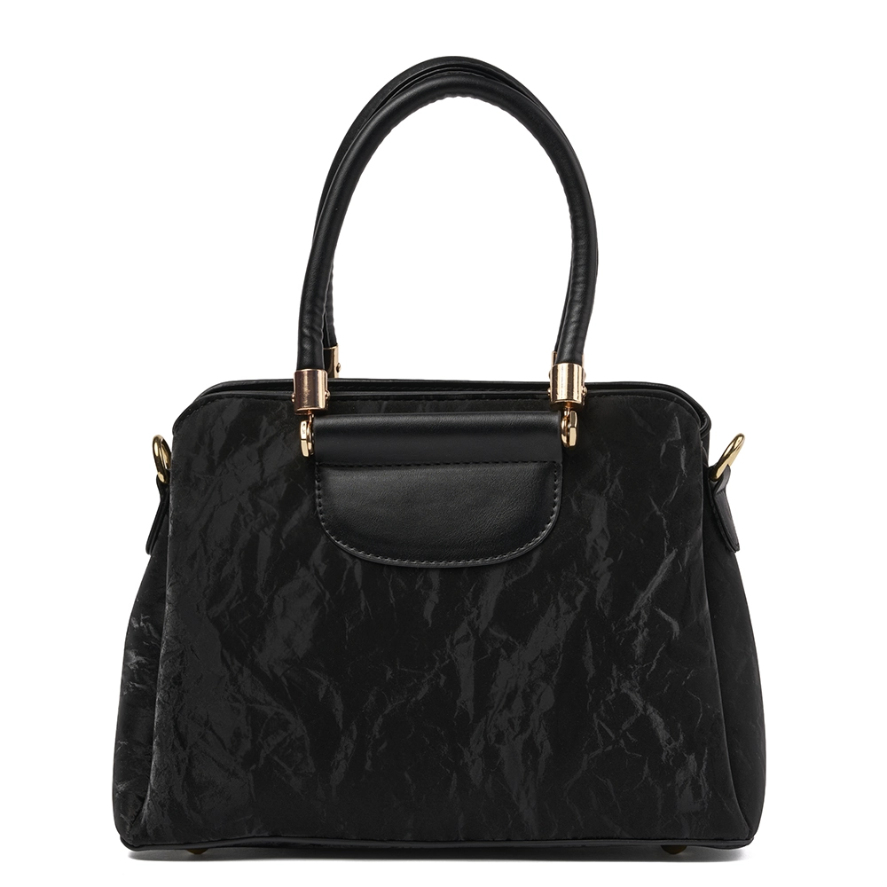 Bolso Madelin Tipo Satchel Vanessa Negro