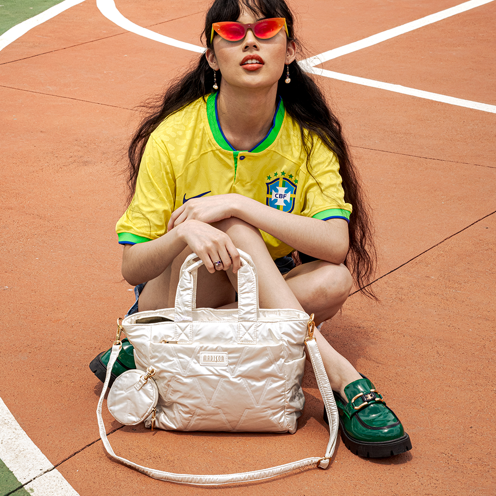 Bolso Madison Tipo Satchel Joly Blanco
