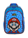 Mochila Grande Azul Mario Bros Para Niño Chenson Flep