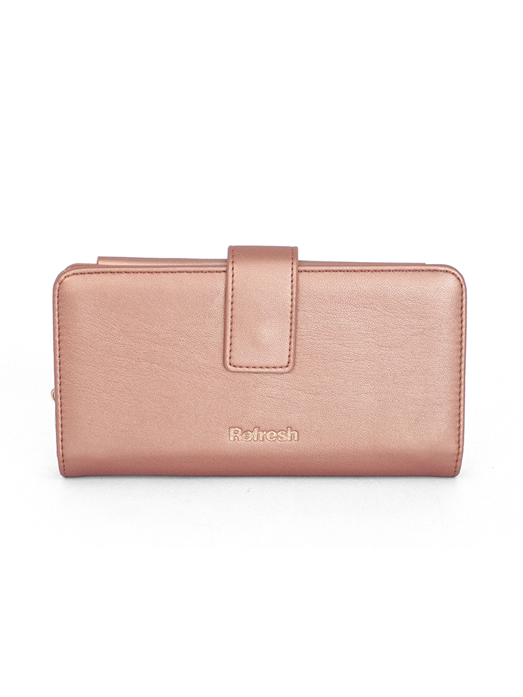 Billetera Grande Refresh Lía Oro Rosa