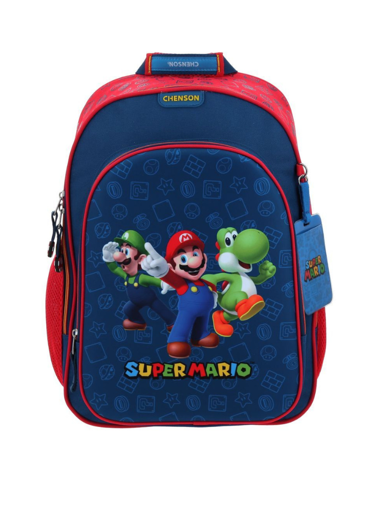 Mochila Azul Mario Bros Chenson Gronshi