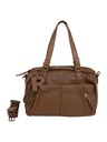 Bolso Refresh Tipo Satchel July Marrón