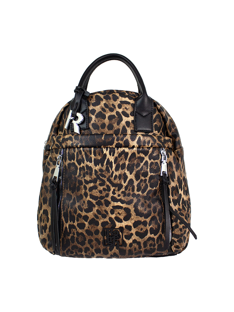 Bolso Tipo Mochila Refresh Loren Leopardo