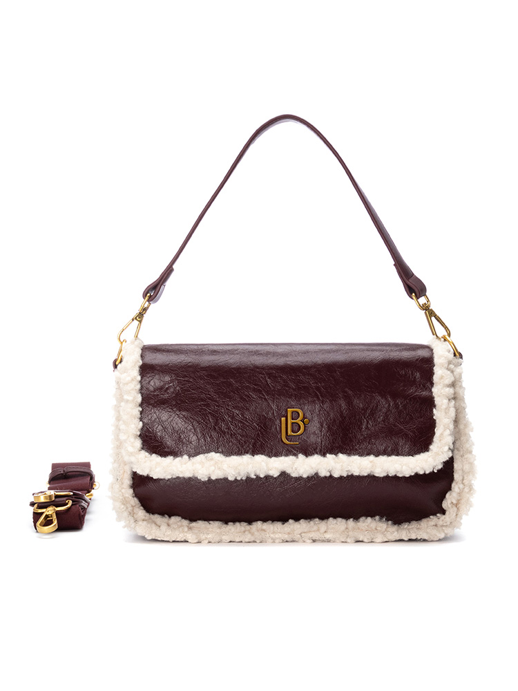 Bolso LB Tipo Bandolera Fátima Burdeos
