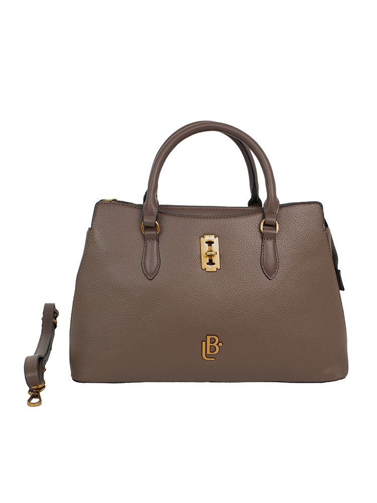 Bolso LB Tipo Satchel Melissa Marrón 