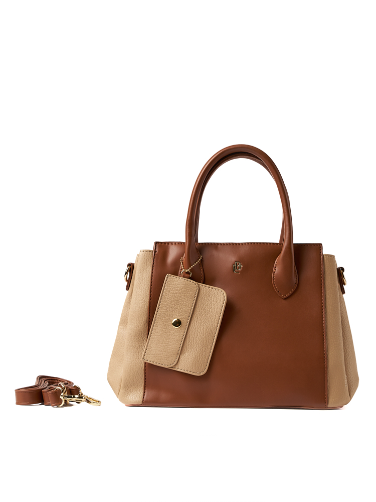 Bolso LB Tipo Satchel Lourdes Café