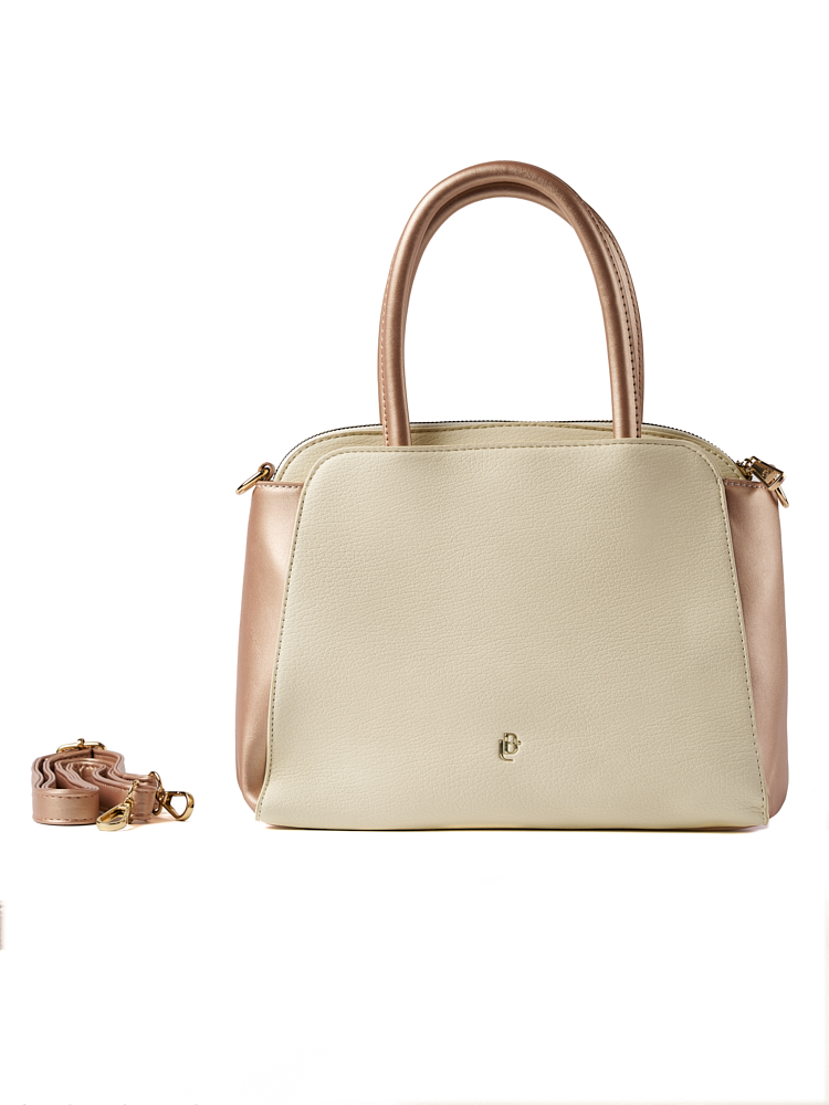 Bolso LB Tipo Satchel Aylen Oro Rosa