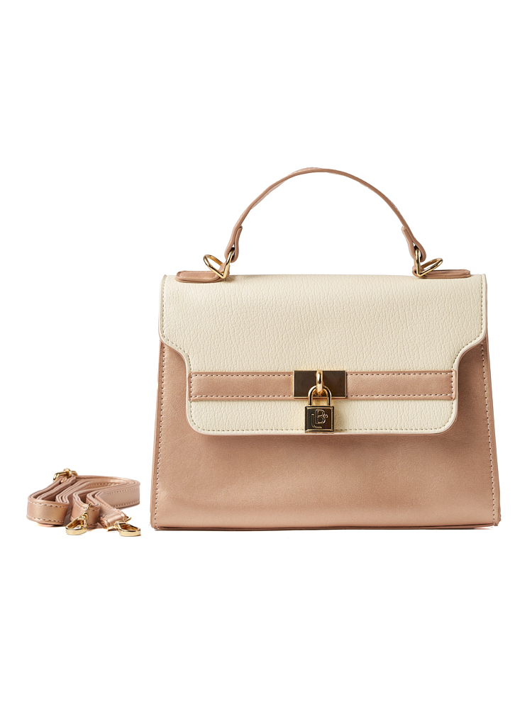 Bolso LB Tipo Bandolero Steff Oro Rosa