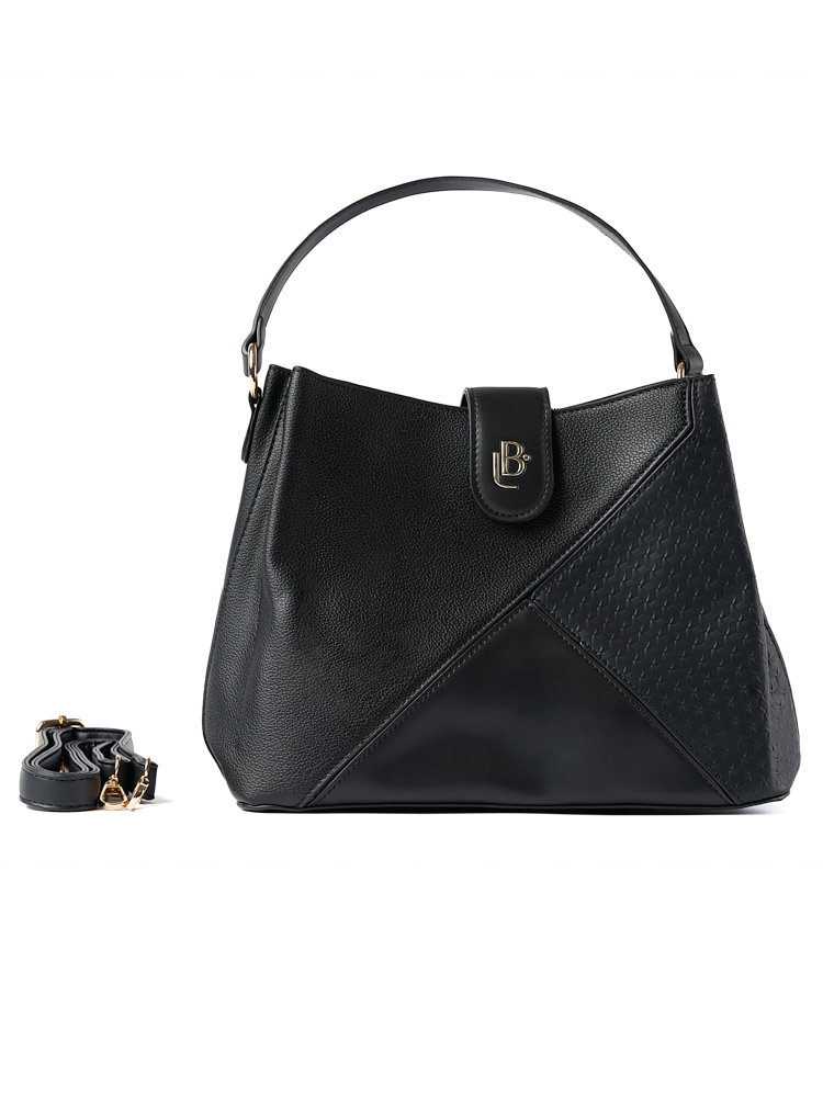 Bolso LB Tipo Hobo Georgina Negro