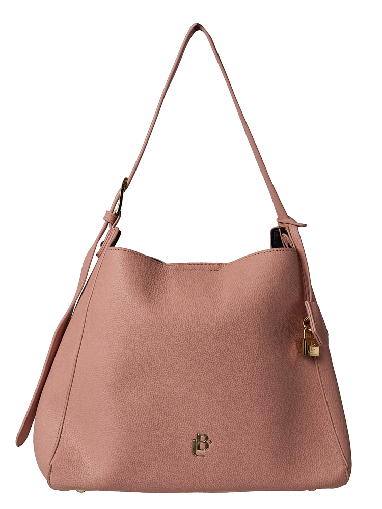 Bolso LB Tipo Hobo Zara Rosado