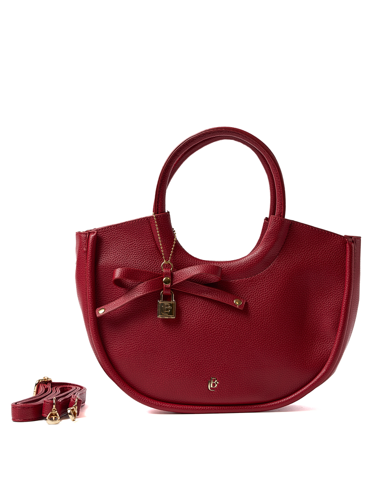Bolso LB Tipo Baguette Julia Burdeos