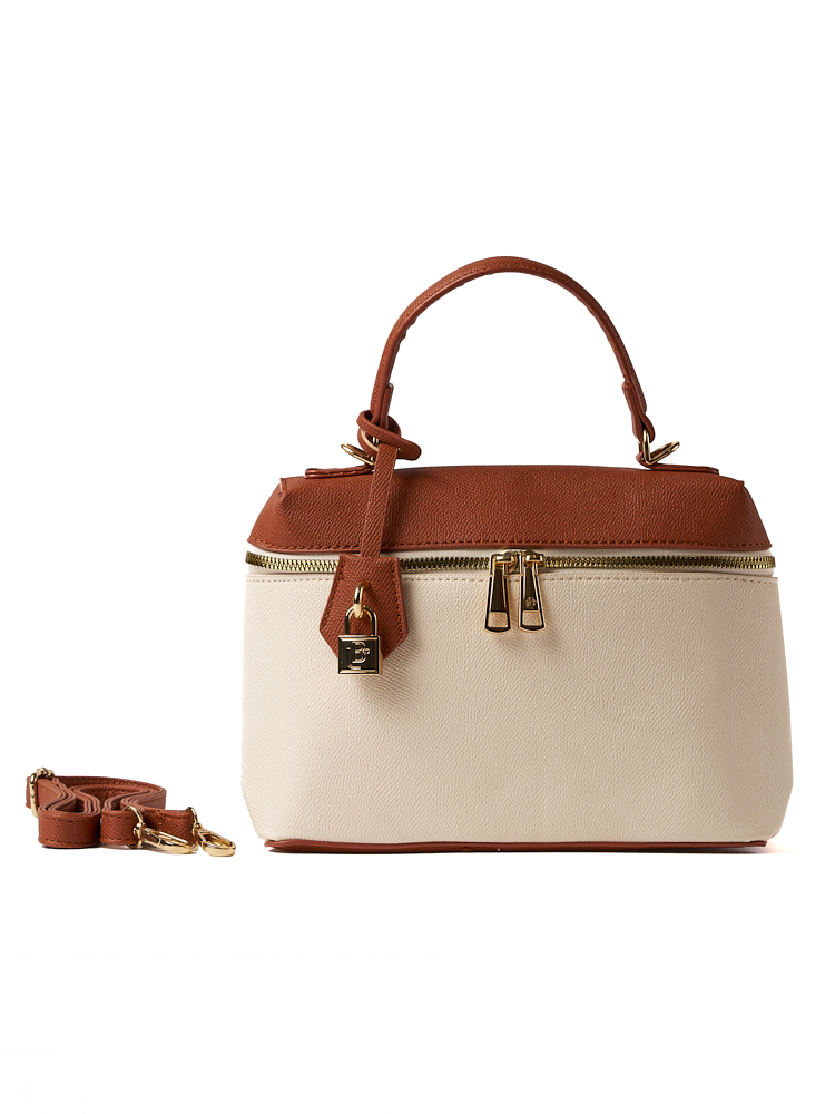 Bolso LB Tipo Bandolero Dany Beige Mlt