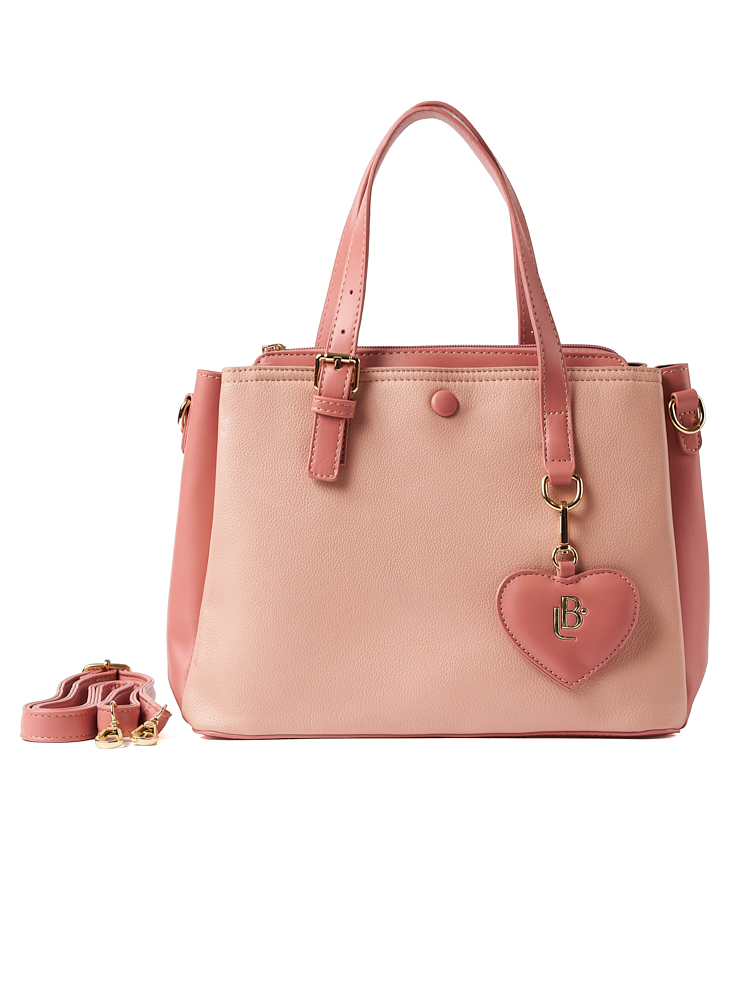 Bolso LB Tipo Satchel Lucia Rosado