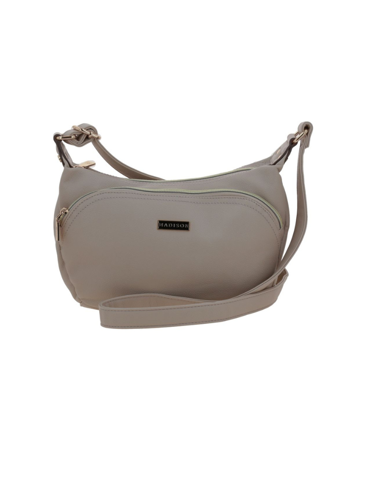 Bolso Bandolero Madison Beige Malana