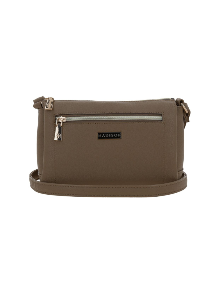 Bolso Bandolero Madison Taupe Abi
