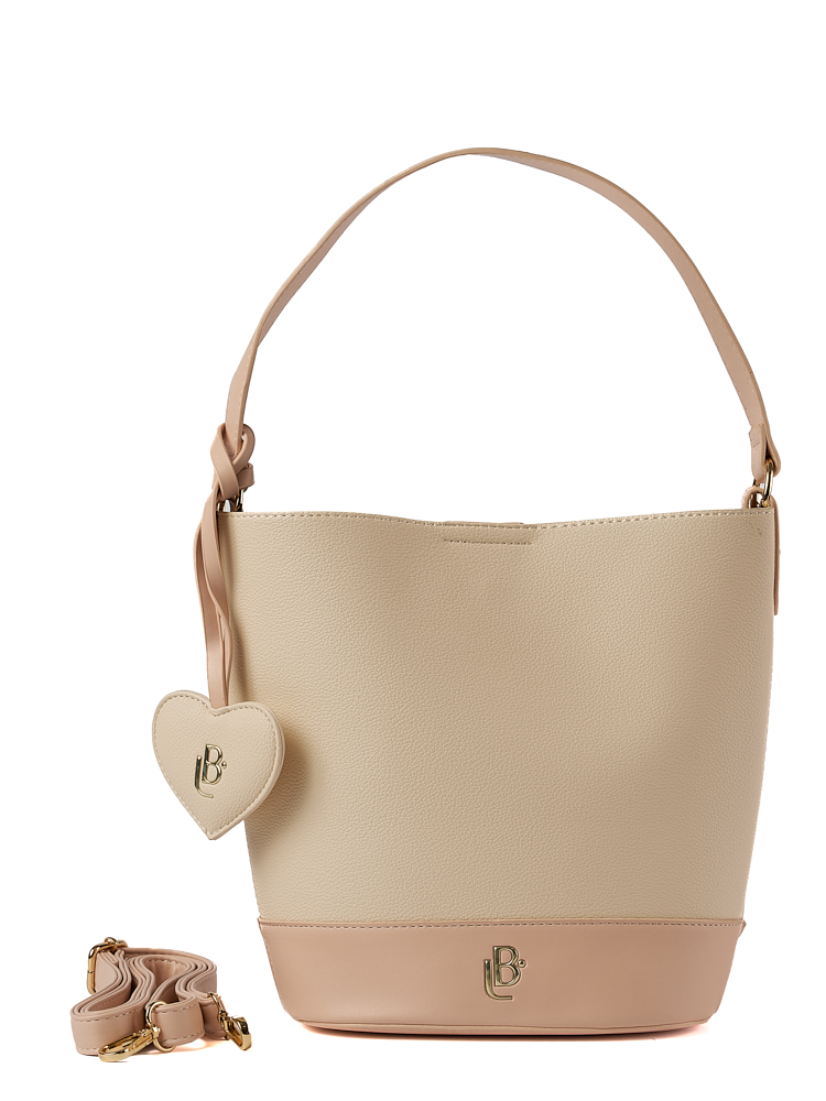 Bolso LB Tipo Tote Bucket Beige