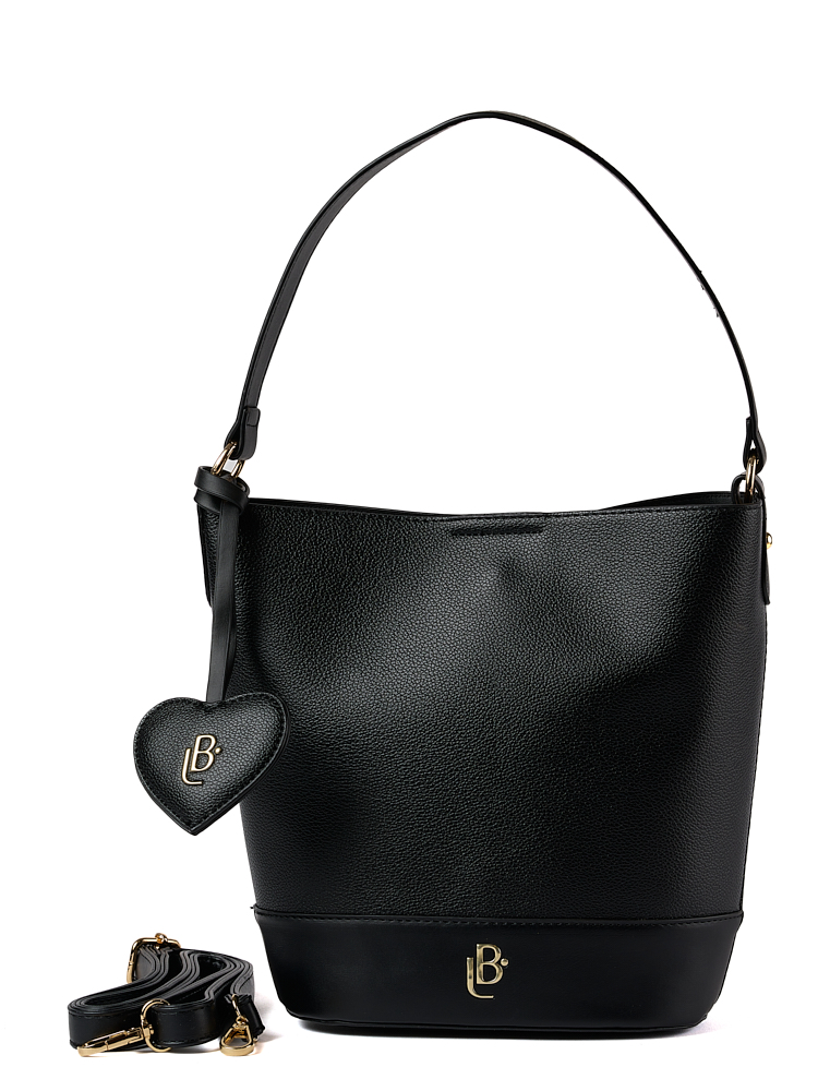 Bolso LB Tipo Tote Bucket Negro
