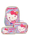 Set Mochila+Lonchera Y Portalápiz Retro Pop Hello Kitty