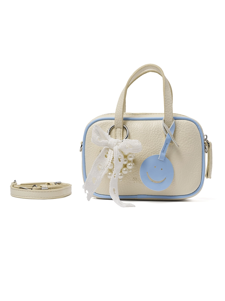 Bolso Bandolero Madelin Joy Y Pearl Blanco