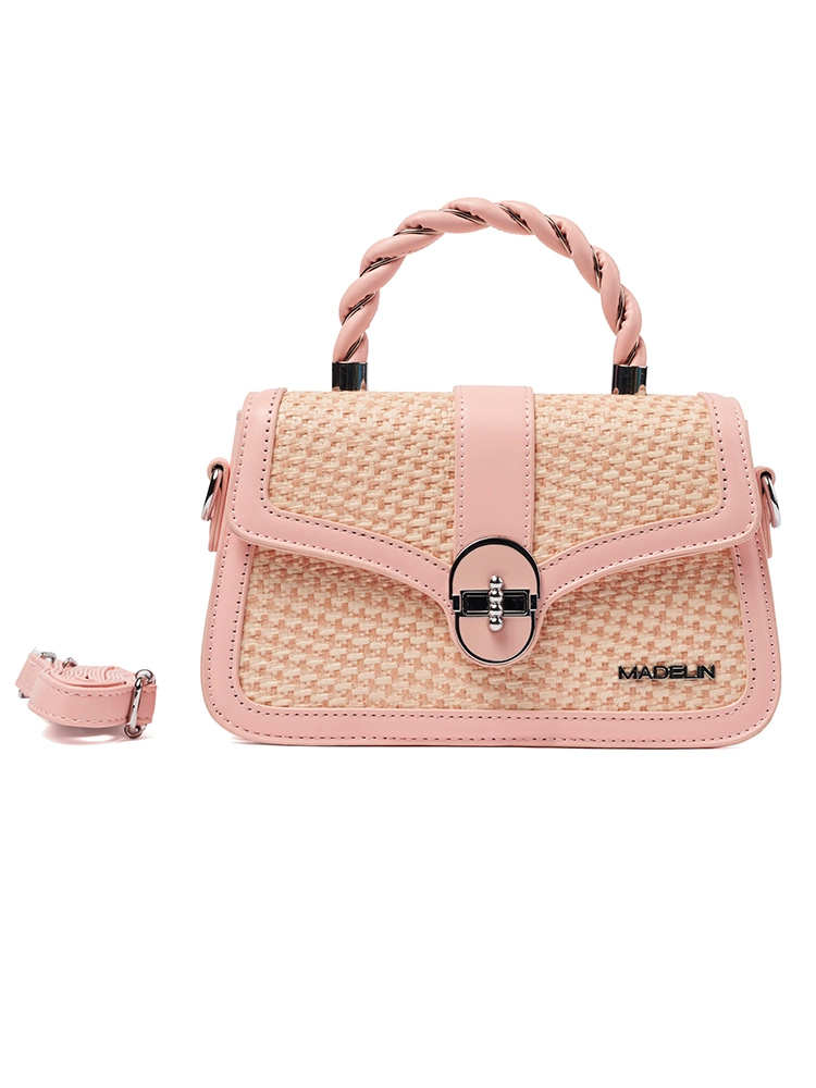 Bolso Tipo Bandolero Madelin Secret Rosa
