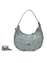 Bolso Madelin Tipo Baguette Jury Celeste