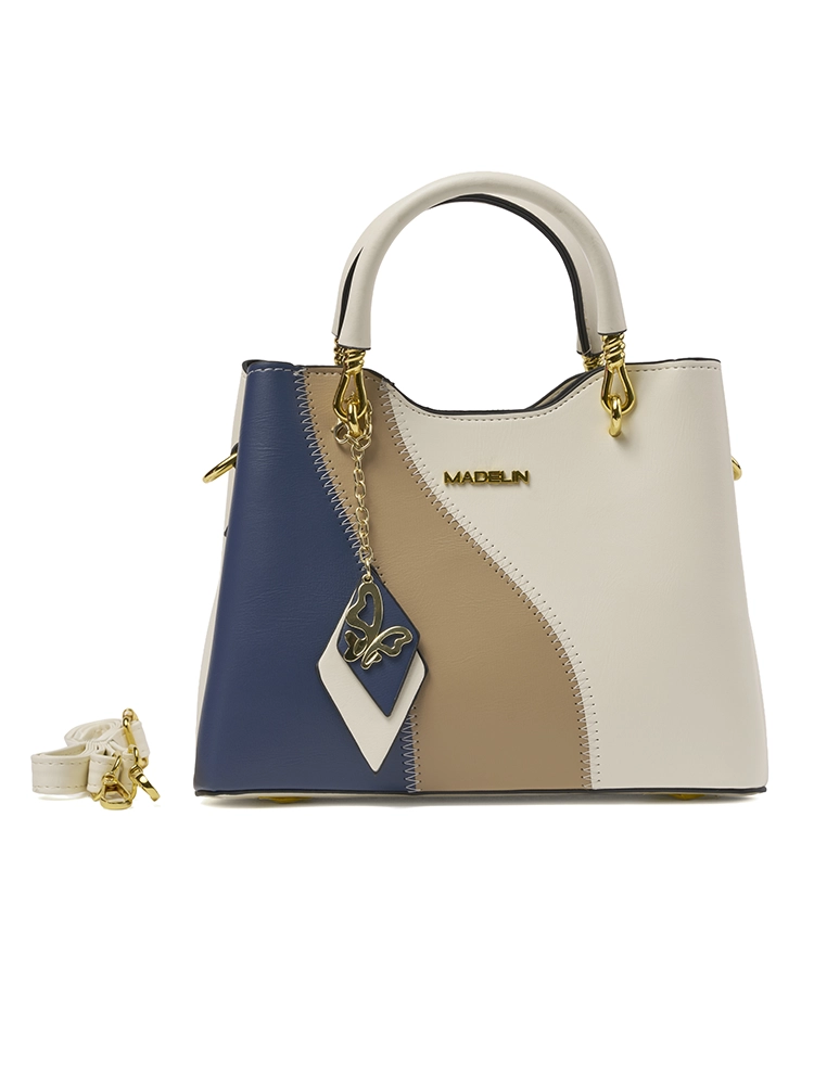 Bolso Madelin Tipo Satchel Anahi Azul