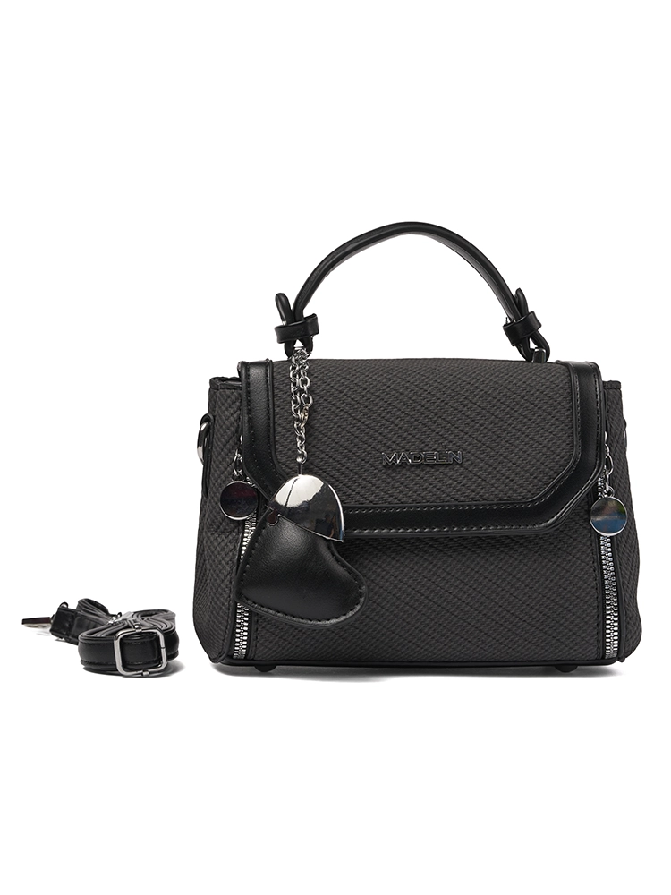 Bolso Tipo Bandolero Madelin Negro