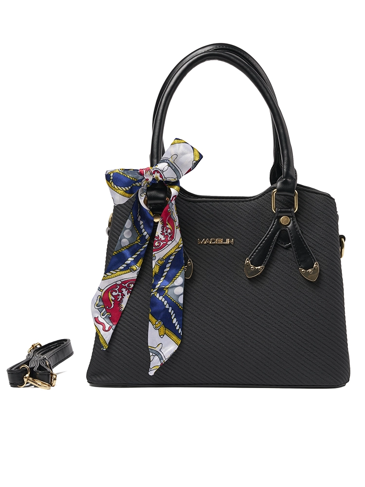 Bolso Madelin Tipo Satchel Negro